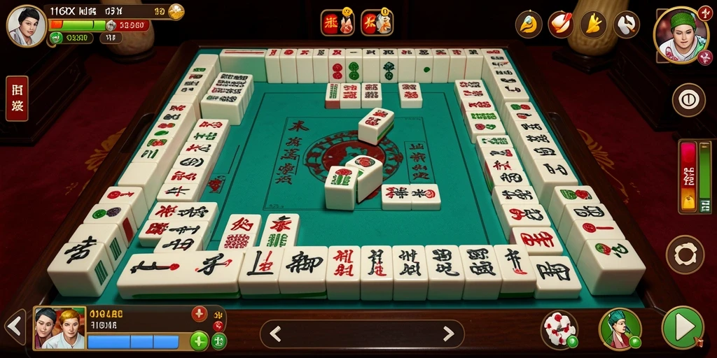 Tampilan gameplay Mahjong yang mendebarkan di 116X.