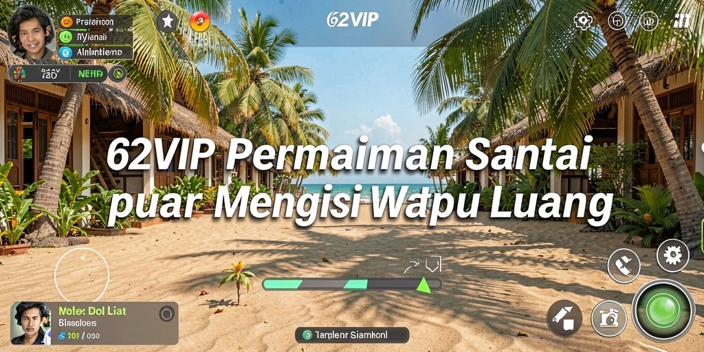 Tampilan gameplay yang mengasyikkan dan penuh warna dari 62VIP.