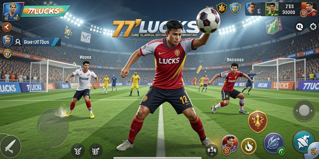Tampilan gameplay <strong>77LUCKS</strong> yang dinamis dan menantang.