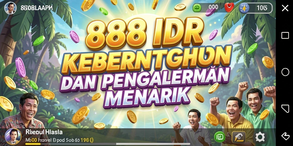 Screenshot 888IDR menampilkan gameplay simulasi yang menarik dan interaktif.