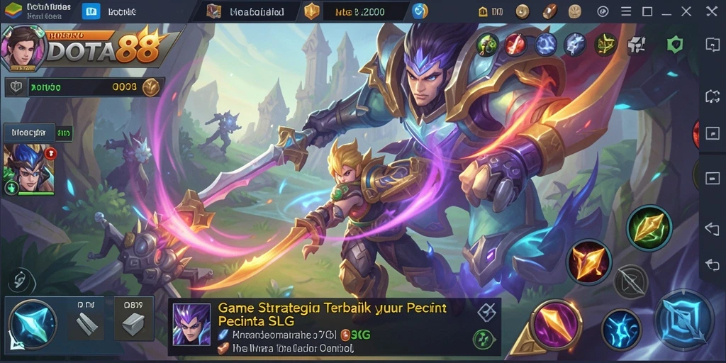 Screenshot gameplay DOTA88 menampilkan pertempuran epik dan strategi yang mendalam.