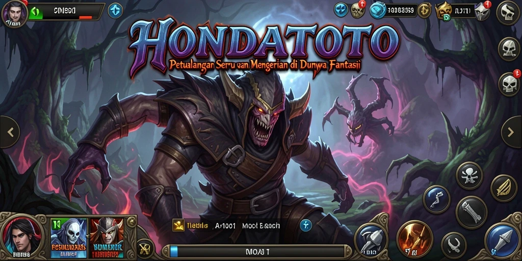Tampilan gameplay HONDATOTO yang menantang dan seru.
