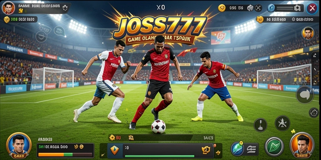 Tampilan dinamis gameplay di JOSS777 dengan keseruan olahraga.