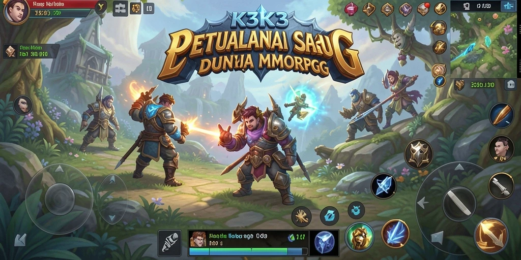 Tampilan gameplay K3K3 yang memukau dan interaktif.
