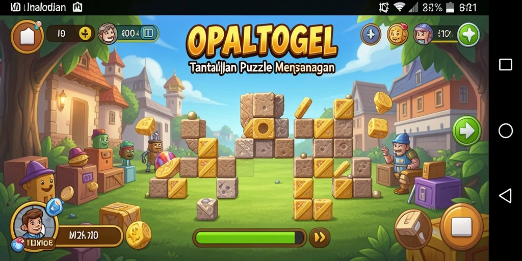 Screenshot gameplay OPALTOGEL yang menunjukkan teka-teki yang menarik.