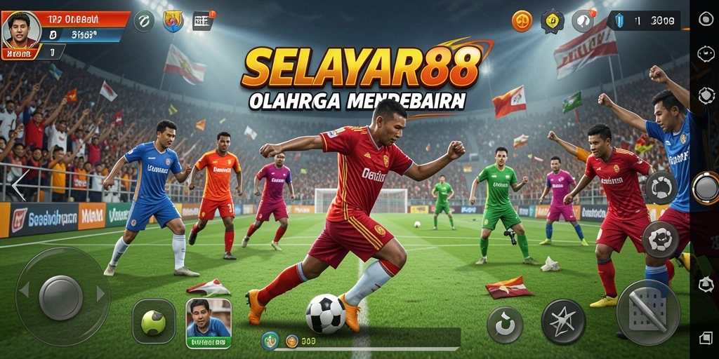 Screenshot gameplay SELAYAR88 menampilkan aksi seru dalam permainan olahraga.
