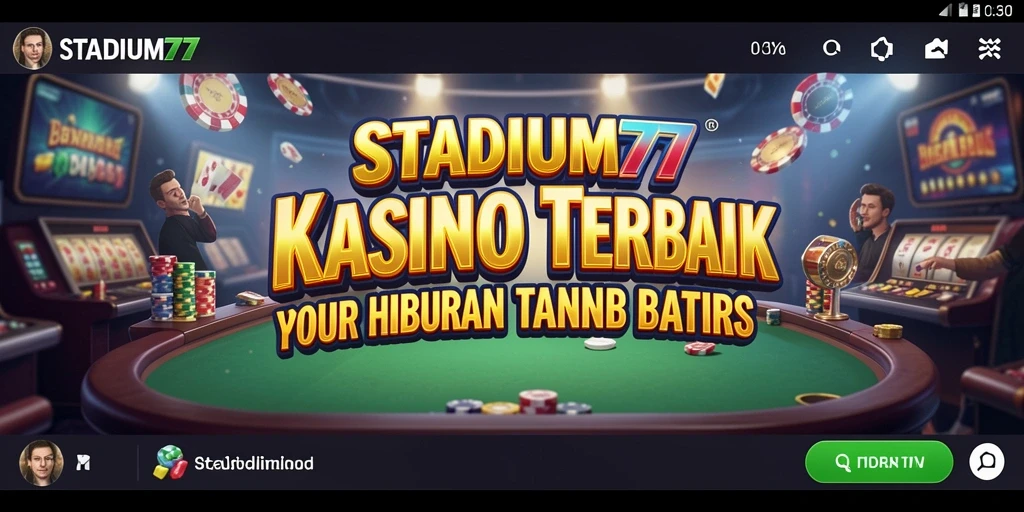 Screenshot game STADIUM77 menampilkan pengalaman bermain Kasino yang menarik.