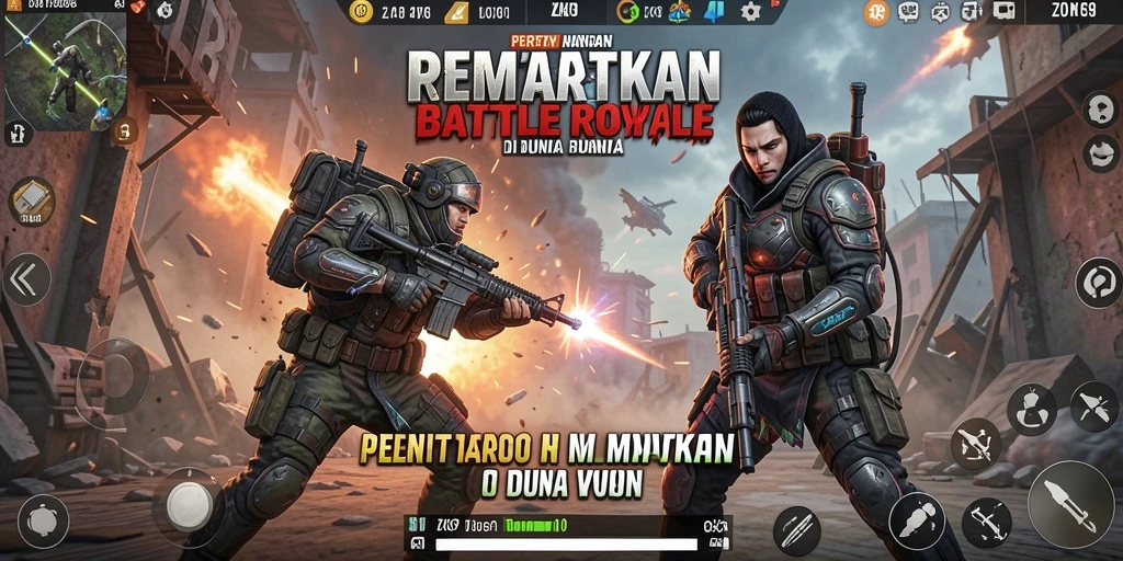 Gameplay seru dan intens dari ZK9 Battle Royale.